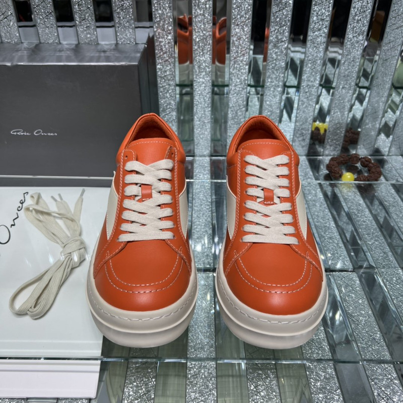 Rick Owens Vintage Low Sneaker Orange & White