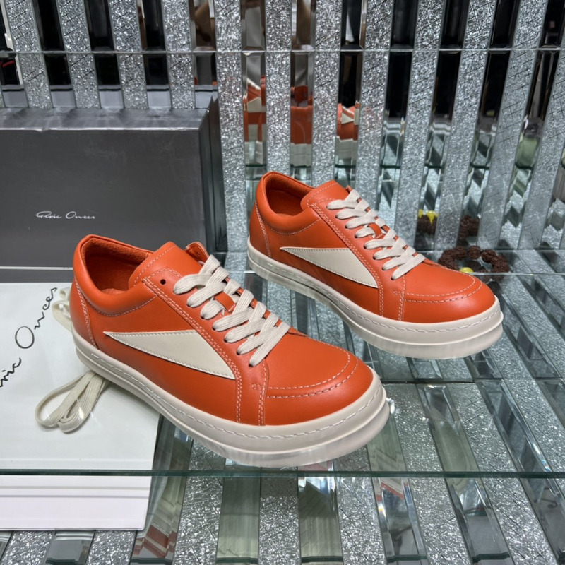 Rick Owens Vintage Low Sneaker Orange & White