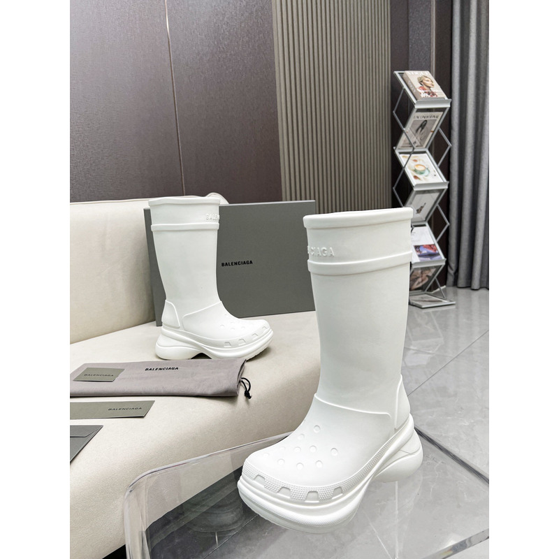 Ba*len*cia*ga x crocs rubber boot white