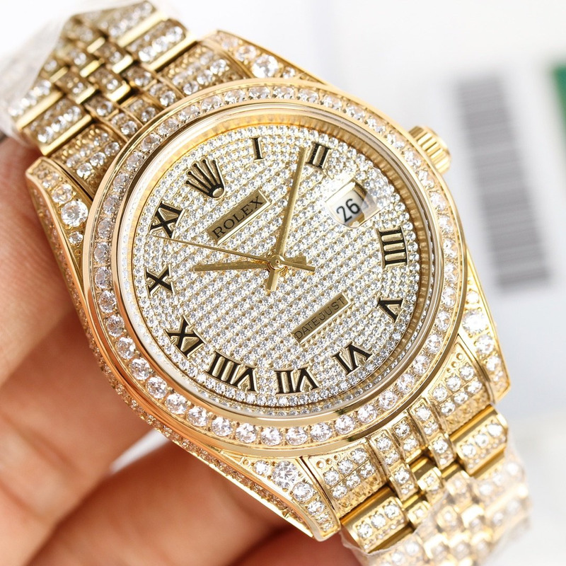 Rolex Oyster, diamonds and yellow gold