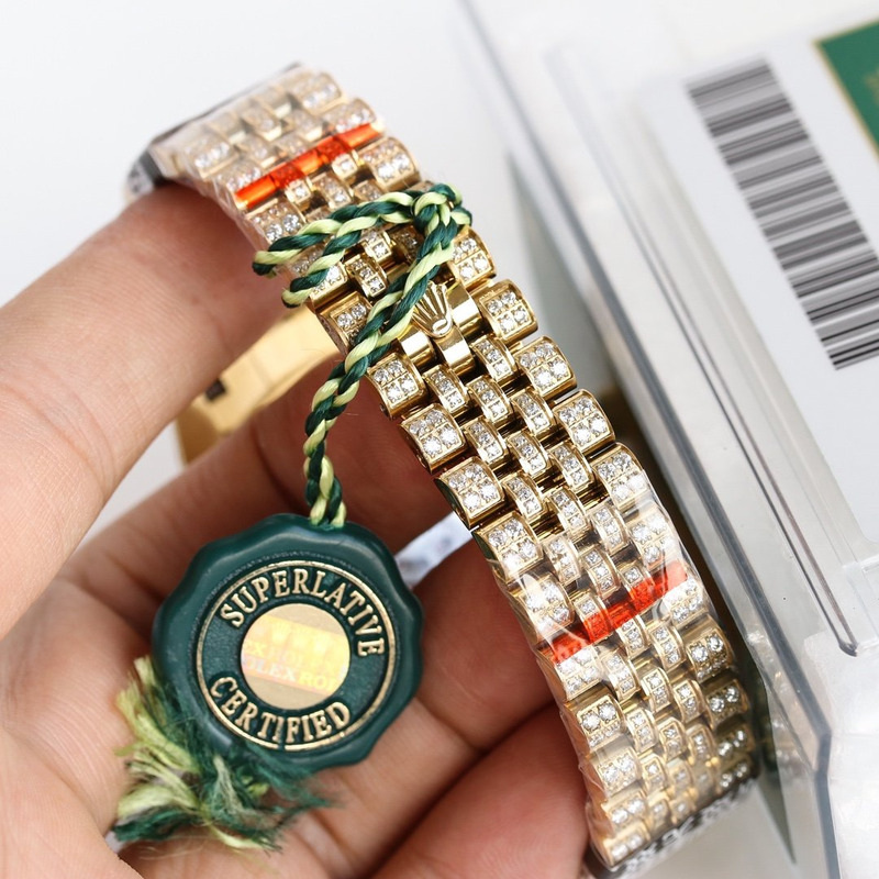 Rolex Oyster, diamonds and yellow gold