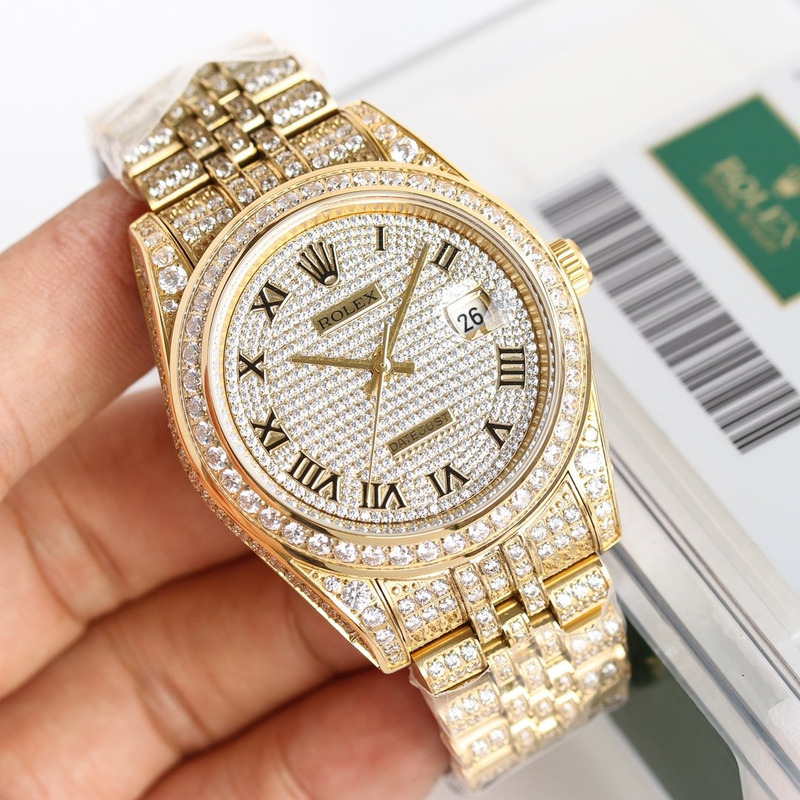 Rolex Oyster, diamonds and yellow gold