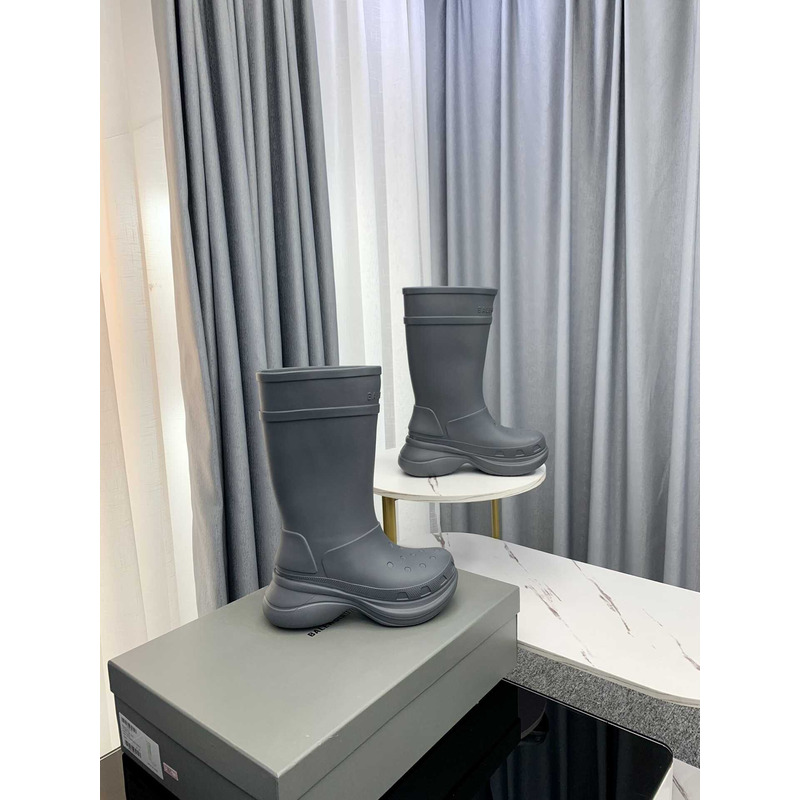 Ba*len*cia*ga x crocs rubber boot grey