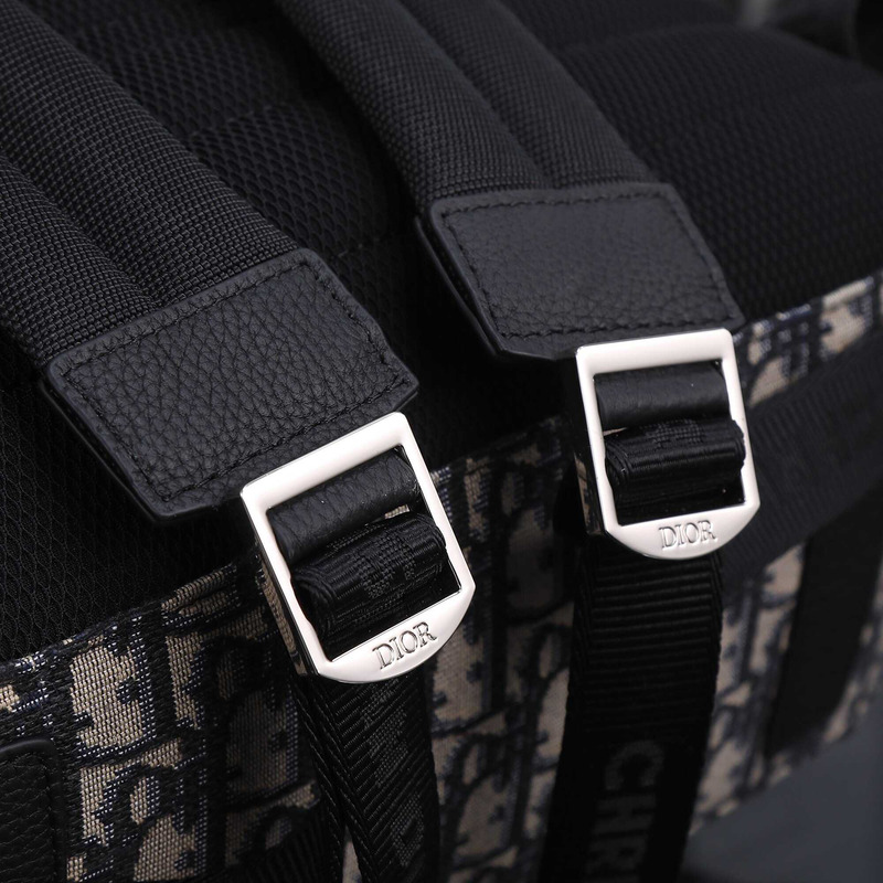 D*or essentials rider backpack beige and black D*or oblique jacquard