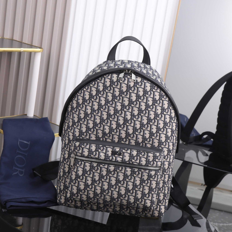 D*or essentials rider backpack beige and black D*or oblique jacquard