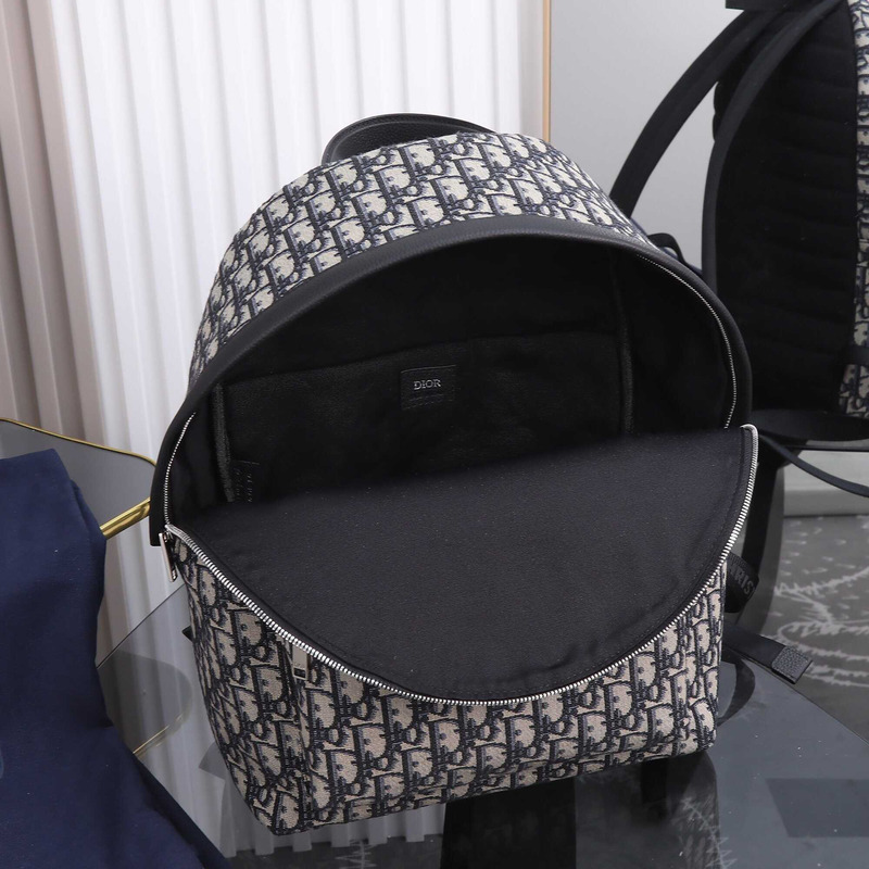 D*or essentials rider backpack beige and black D*or oblique jacquard
