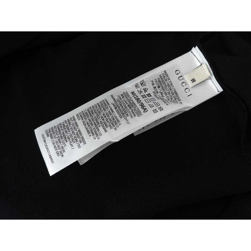 G*u*i men stretch cotton piquet polo shirt black
