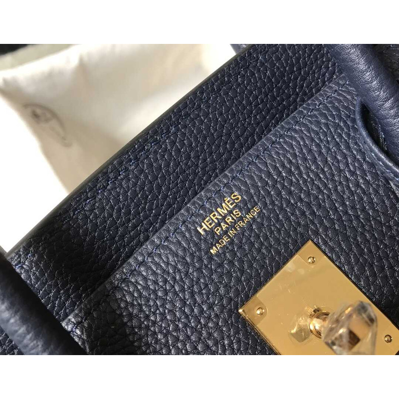 H**mes birkin togo 35 gris tourterelle dark blue