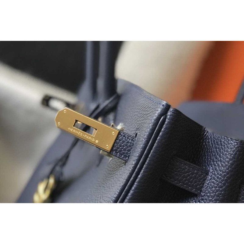 H**mes birkin togo 35 gris tourterelle dark blue