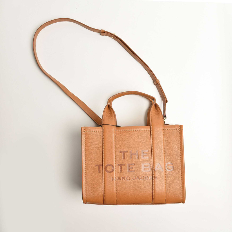 Marc Jacobs  The Leather Mini Tote Leather Tote Bag - Mini/Brown