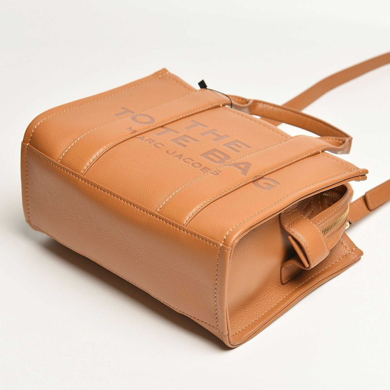 Marc Jacobs  The Leather Mini Tote Leather Tote Bag - Mini/Brown