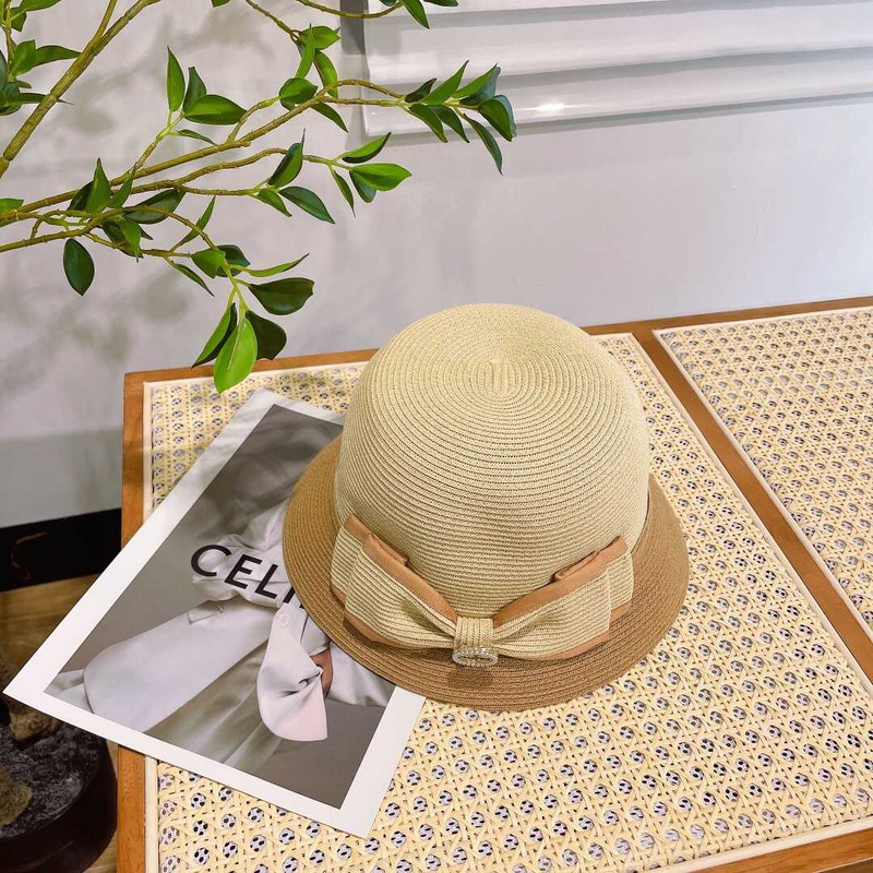 Ch*el summer straw bucket hat