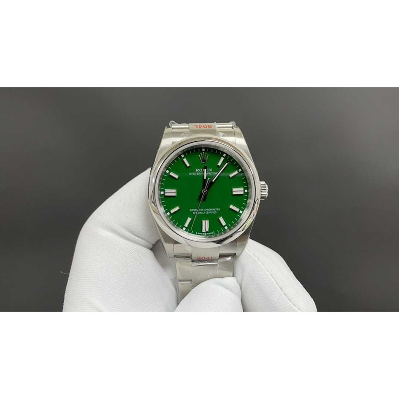 rolex oyster perpetual 126000-0005 36mm green F**e watches 3230 movement