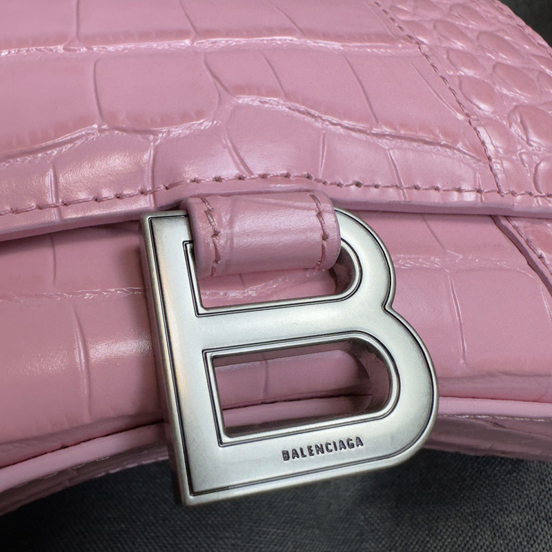 Ba*len*cia*ga hourglass small top handle bag pink