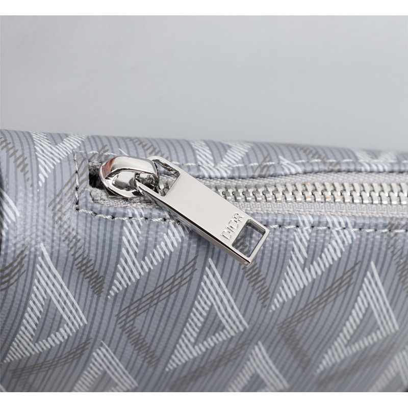 D*or essentials  saddle bag D*or gray cd diamond canvas and smooth calfskin