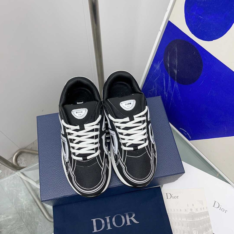 D*or b30 sneaker black mesh and technical fabric