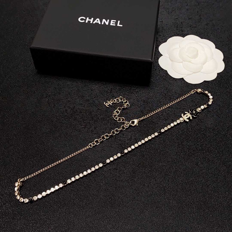 Ch*el colored diamond necklace
