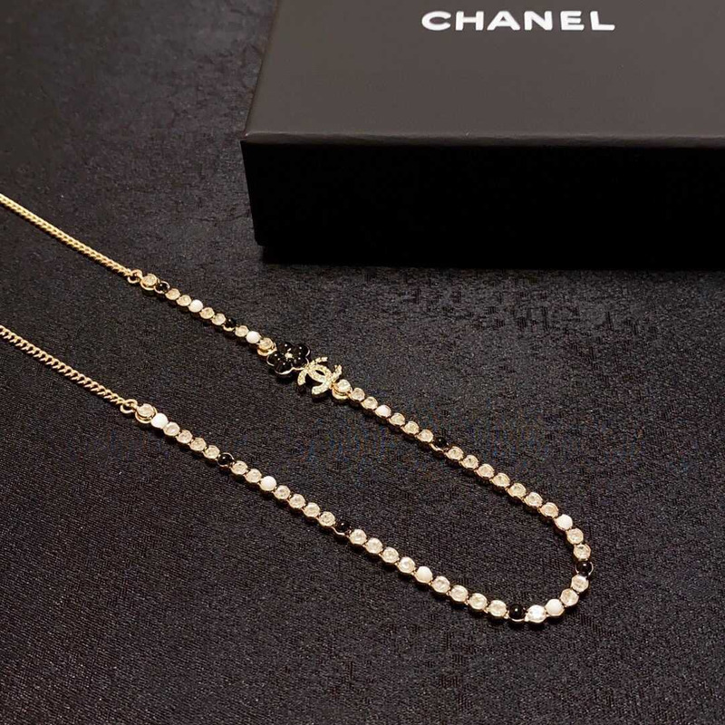 Ch*el colored diamond necklace