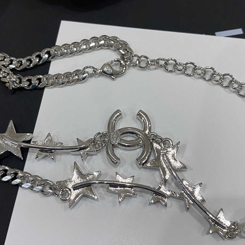 Ch*el star diamond necklace