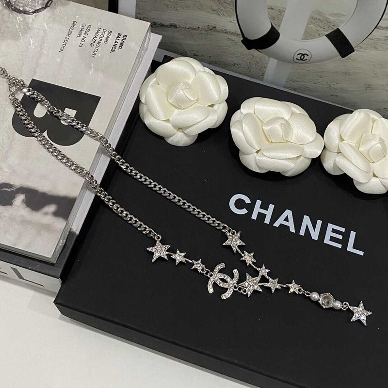 Ch*el star diamond necklace