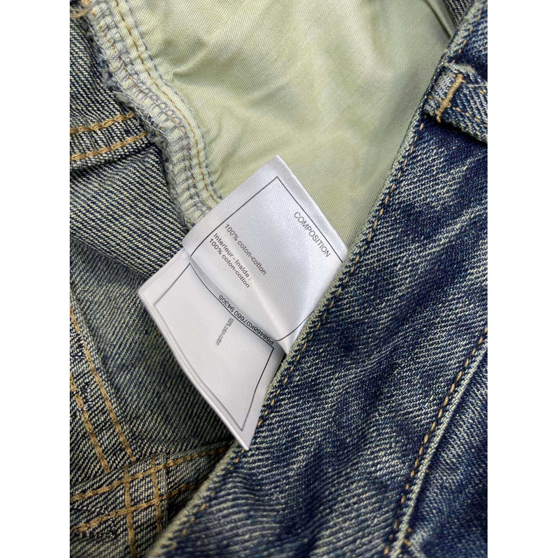 Ch*el cotton plain jeans blue