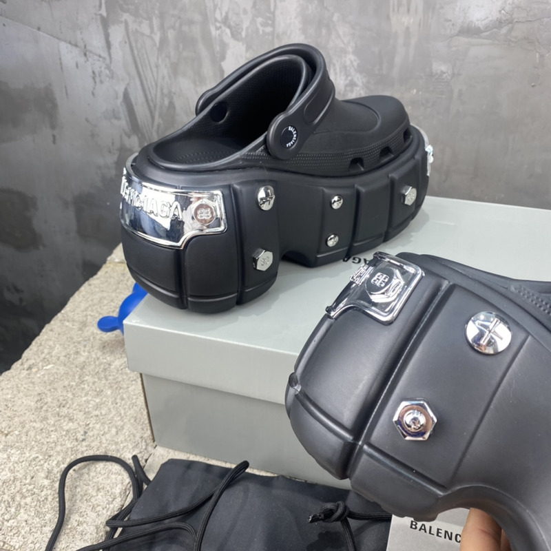 Ba*len*cia*ga x crocs hardcrocs sandal black
