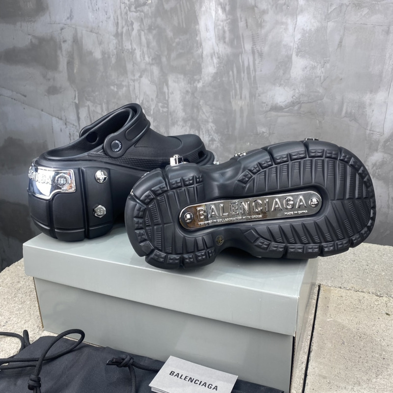 Ba*len*cia*ga x crocs hardcrocs sandal black