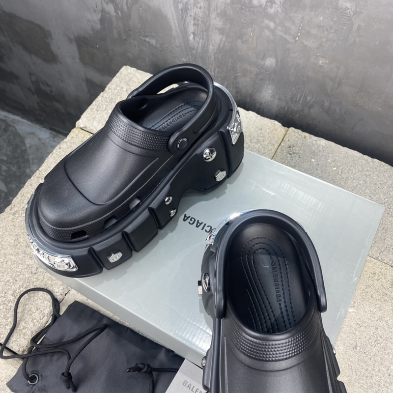 Ba*len*cia*ga x crocs hardcrocs sandal black