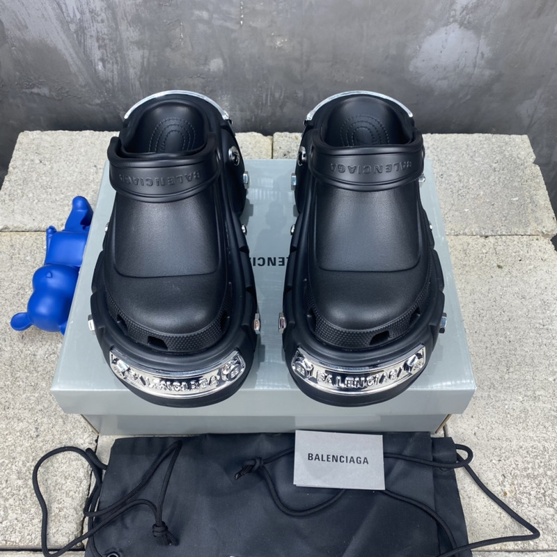 Ba*len*cia*ga x crocs hardcrocs sandal black