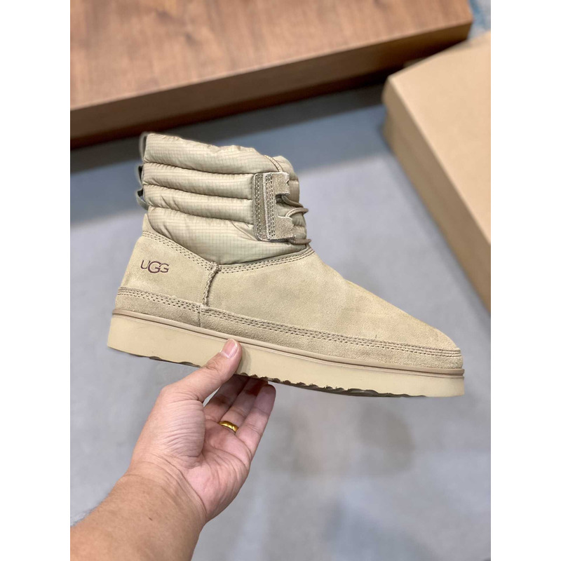 UGG Classic Mini Lace-up Weather Boot Beige