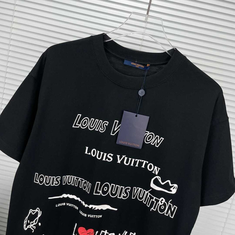 l**is V*t*n x nocimh“double logo” t-shirt black