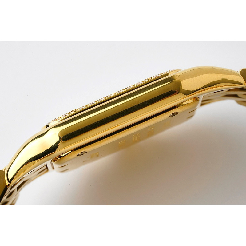 Cartier Panthere 2019 Medium Yellow Diamonds White Roman Dial Watches