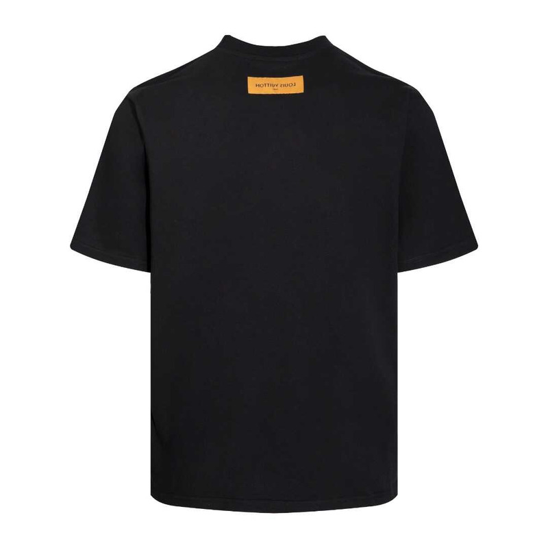l**is V*t*n  short-sleeved cotton knitted crewneck black