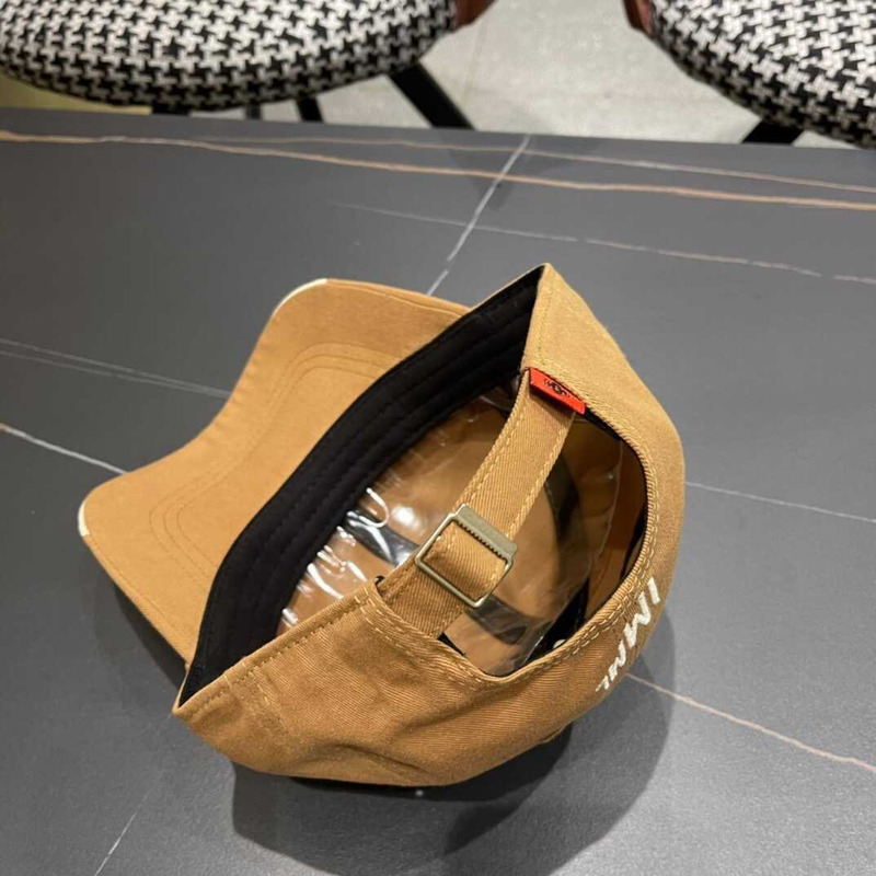 Pra*a re-nylon baseball cap in white and brown