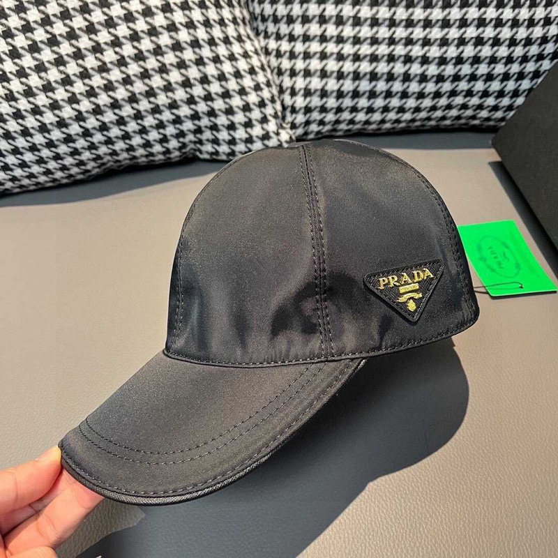 Pra*a re-nylon baseball cap black