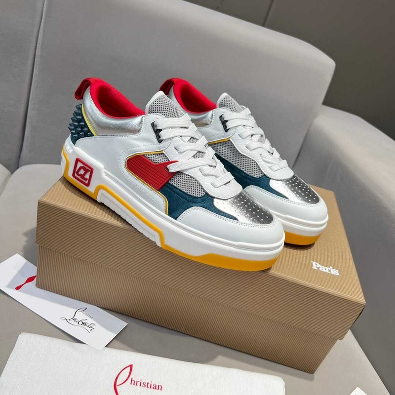 Ch**an louboutin astroloubi lace-up sneakers multicolor