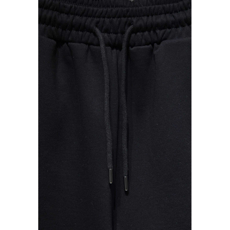 Chrome Heart Embroidered Cotton Shorts Black