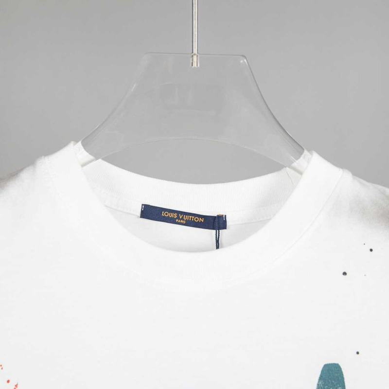 l**is V*t*n color monogram t-shirt white