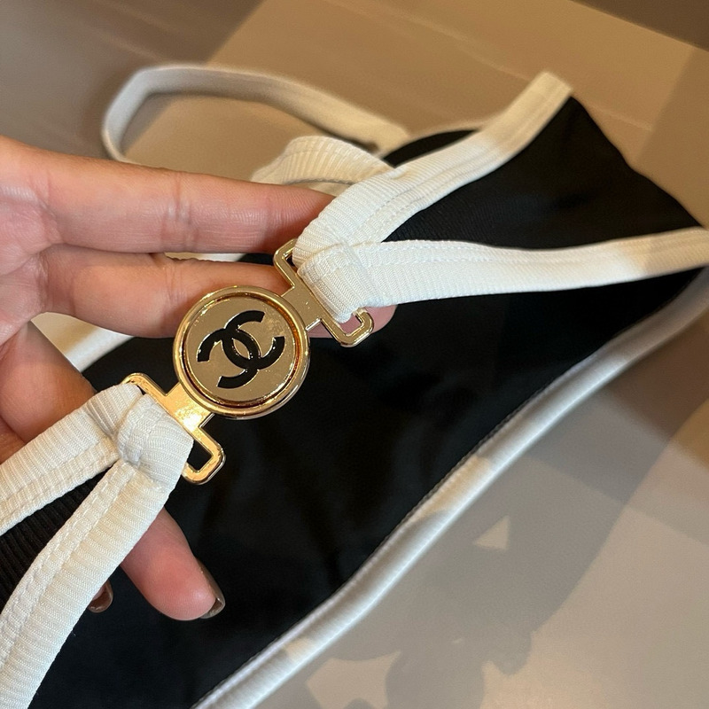 Ch*el bikini suit black