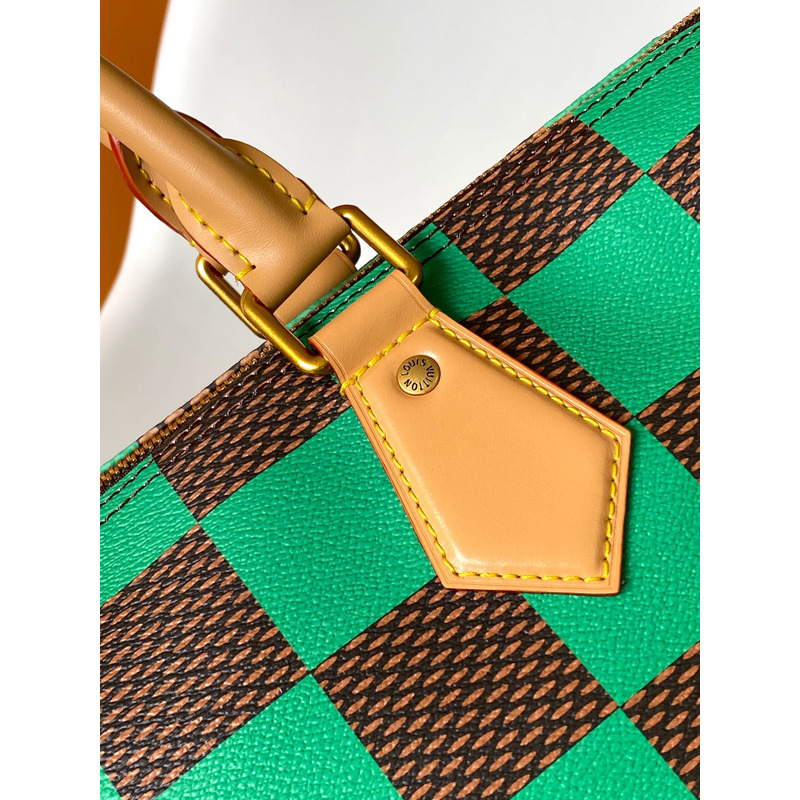 l**is V*t*n speedy 40 bandoulière damier pop green