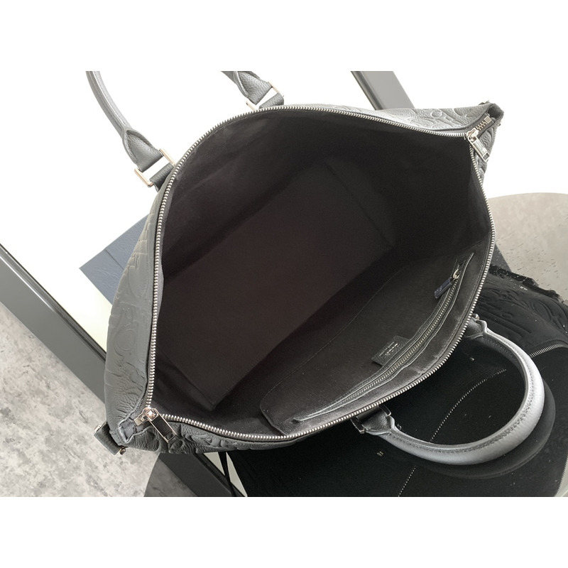 D*or weekender 40 gravity leather and grained calfskinm black