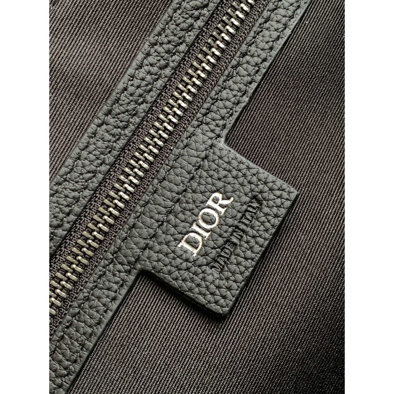 D*or weekender 40 gravity leather and grained calfskinm black