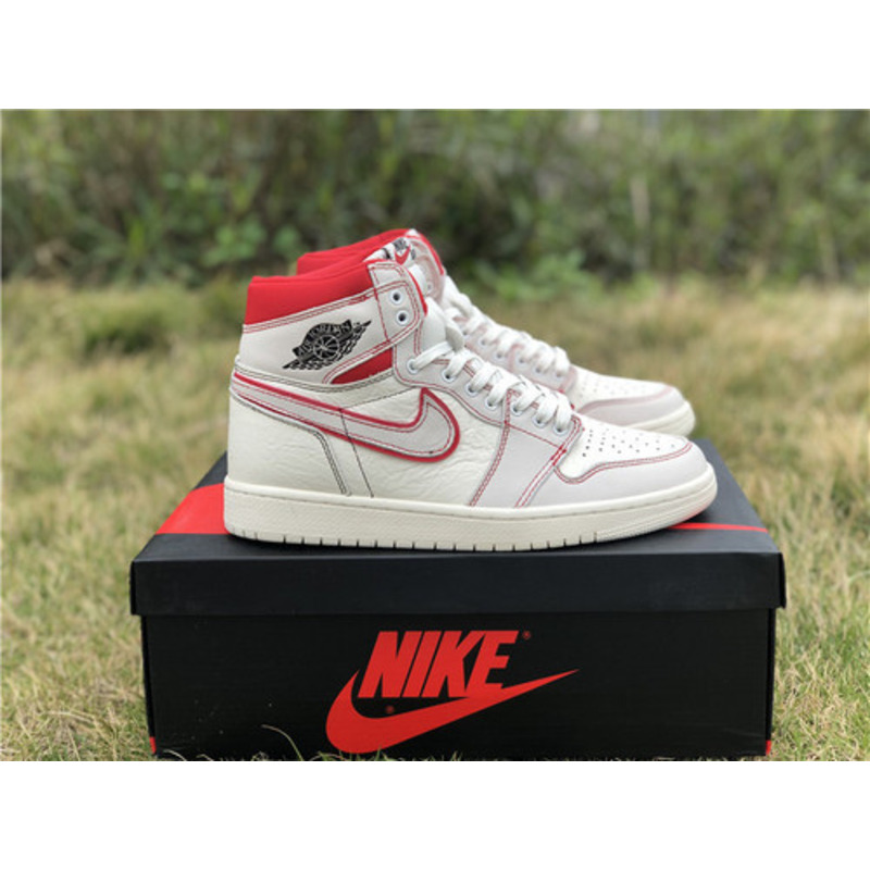 Air Jordan 1 Retro High OG&quotSail Red&quotSneakers Men Women