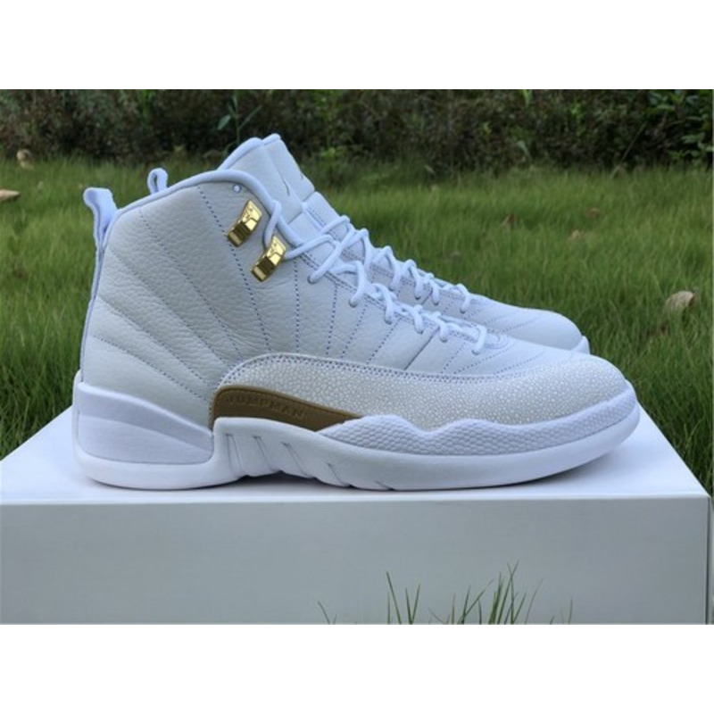 Air Jordan 12&quotWhite" OVO 873864 102 Sneakers Men