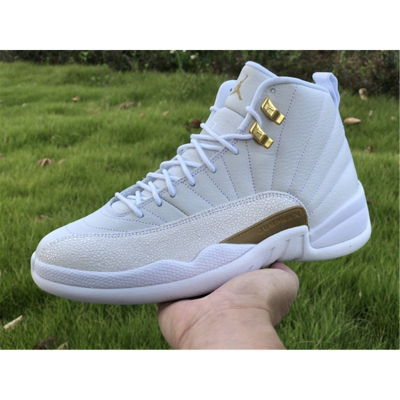 Air Jordan 12"White" OVO 873864 102 Sneakers Men