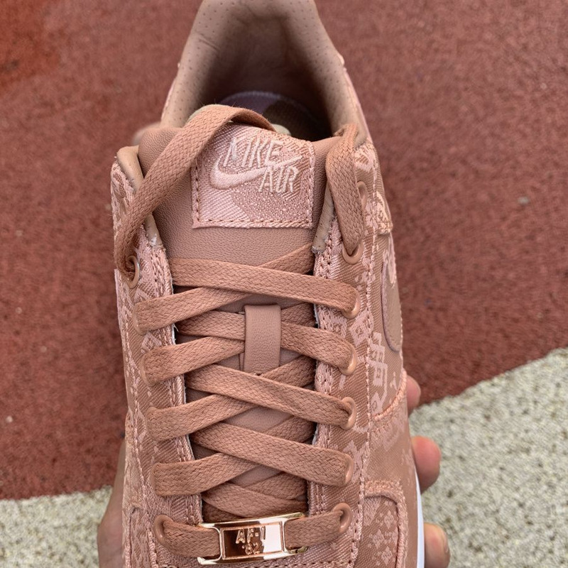 CLOT x Nike Air Force 1 Rose Gold Pink Silk CJ5290 600 Sneakers men women